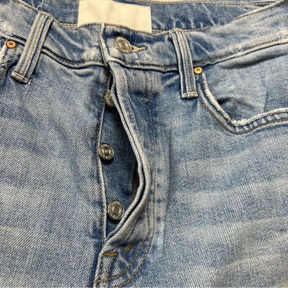 MOTHER Superior The Tomcat The Confession Distressed Straight Leg Jeans 28 - Picture 11 of 16
